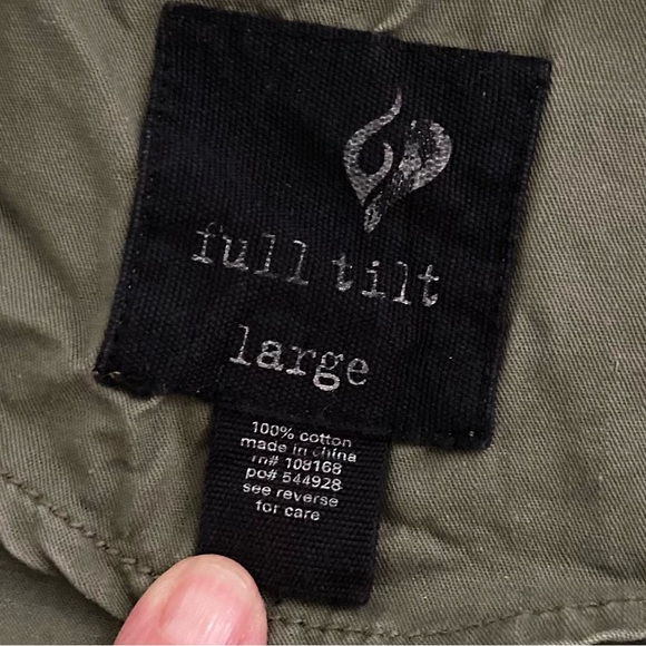 Cargo Utility Hoodie Jacket, Military Vibe, Adjustable Gathered Waist - Picture 7 of 14